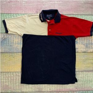 Wrangler western  Mens Polo Shirt vintage SZ M